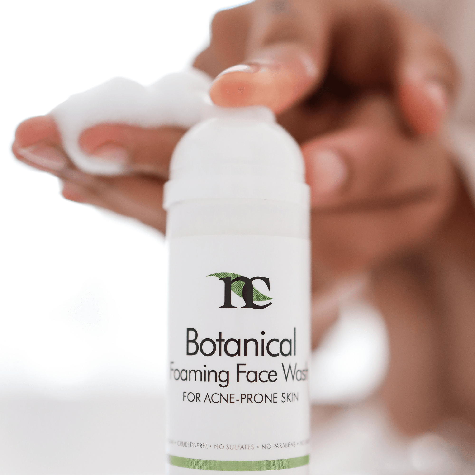 Botanical Face Wash product photo on white background